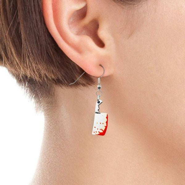 Bloody Cleaver Earrings