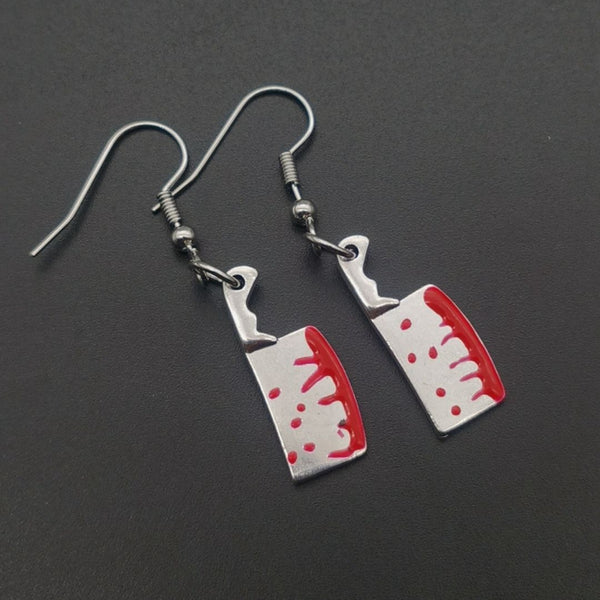 Bloody Cleaver Earrings