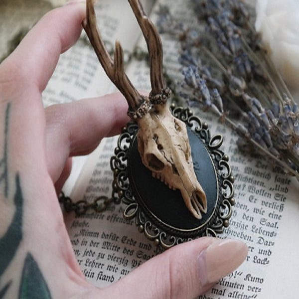Deer Skull Necklace