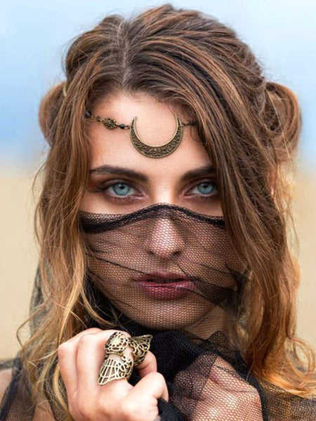 Crescent Moon Forehead Chain