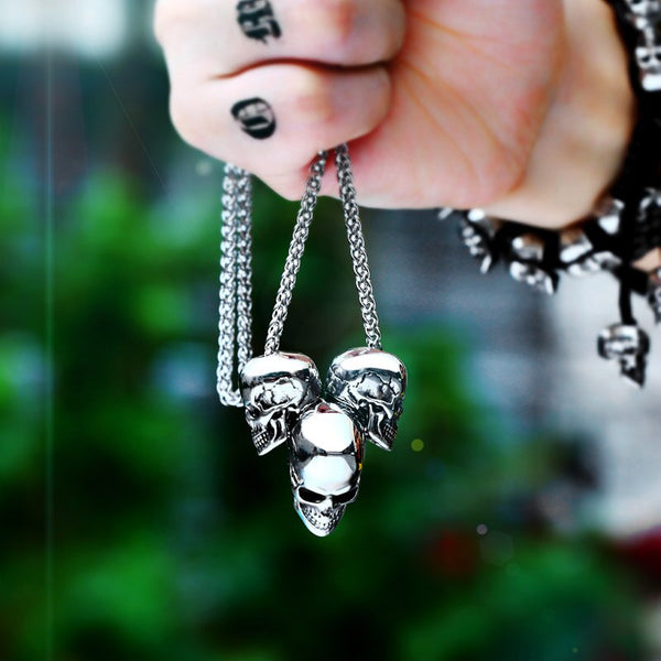 Skull Triad Necklace