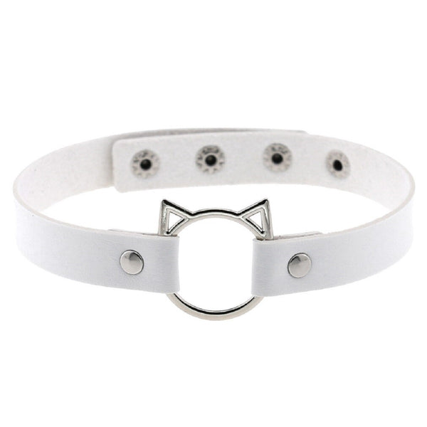 Pussycat Leather Choker
