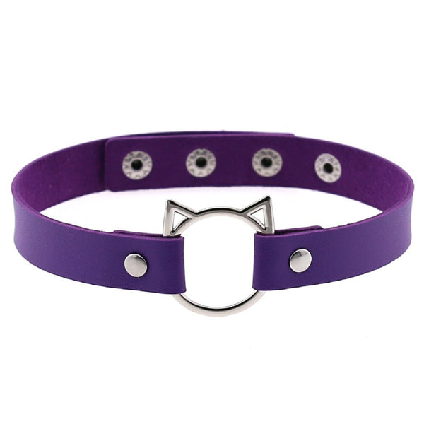 Pussycat Leather Choker