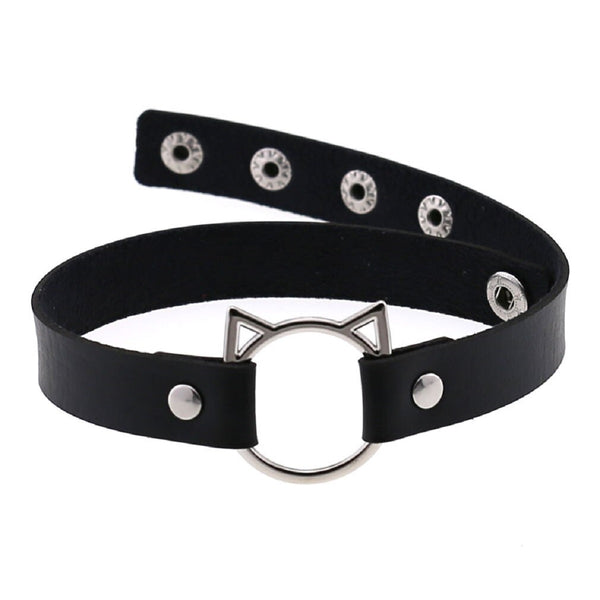 Pussycat Leather Choker