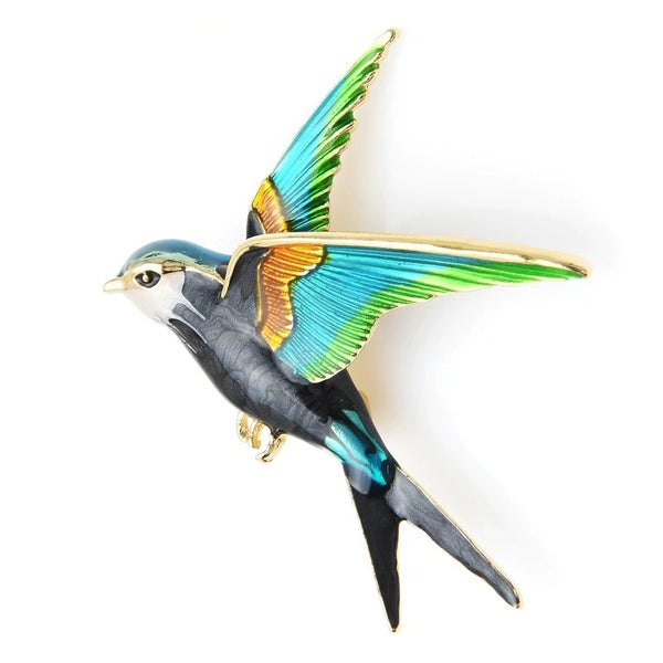 Flying Bird Brooch