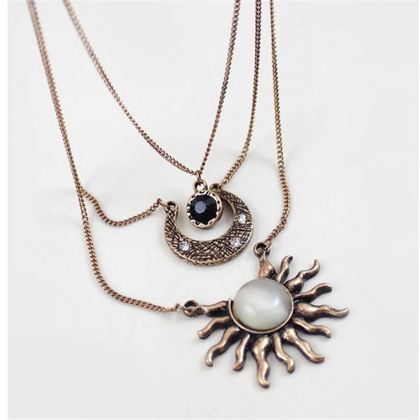 Sun and Moon Necklace