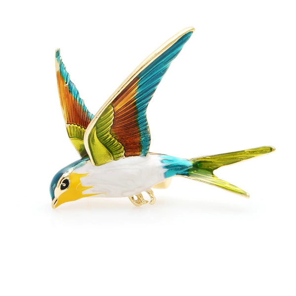 Flying Bird Brooch
