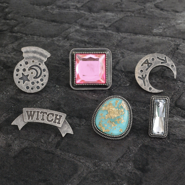 White Witch Pin Set (6 Pieces)