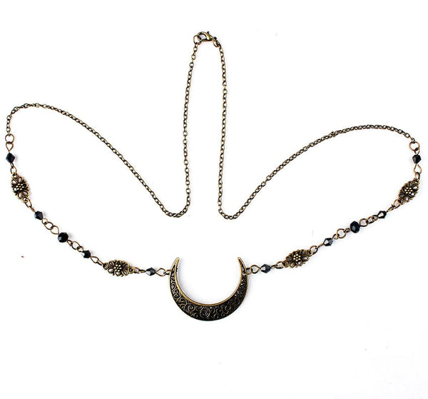 Crescent Moon Forehead Chain