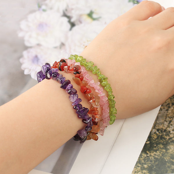 Crystal Chip Bracelets