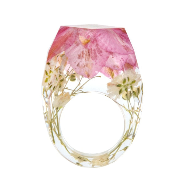 Transparent Flower Ring