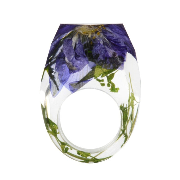 Transparent Flower Ring