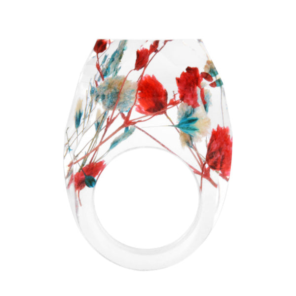 Transparent Flower Ring