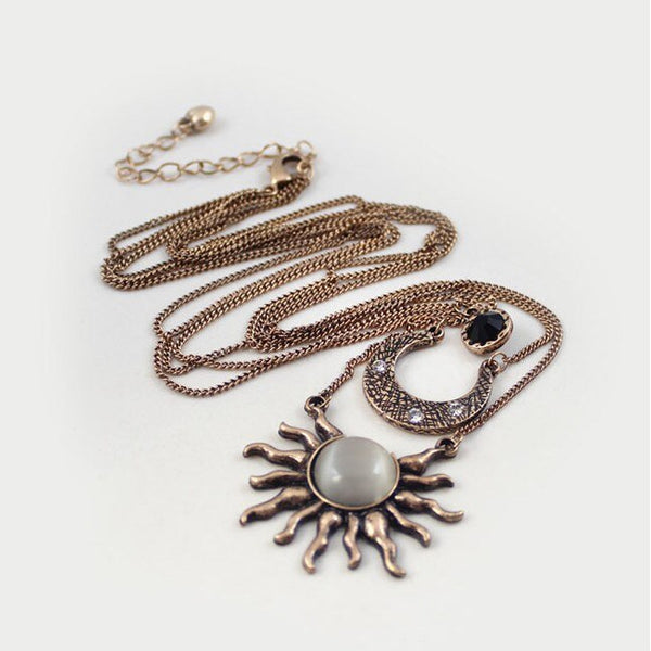 Sun and Moon Necklace