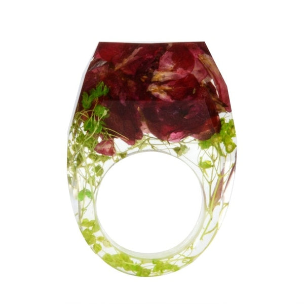 Transparent Flower Ring