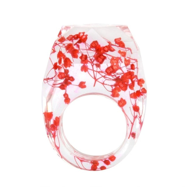 Transparent Flower Ring