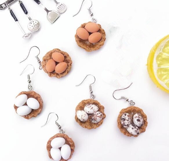Egg Dangle Earrings