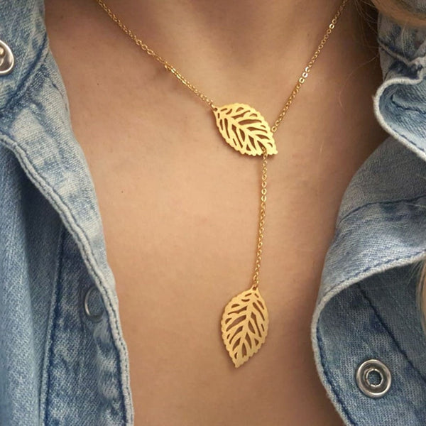 Gold Leaf Necklace