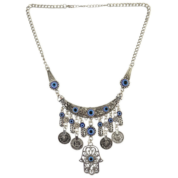 Hamsa Nazar Statement Necklace