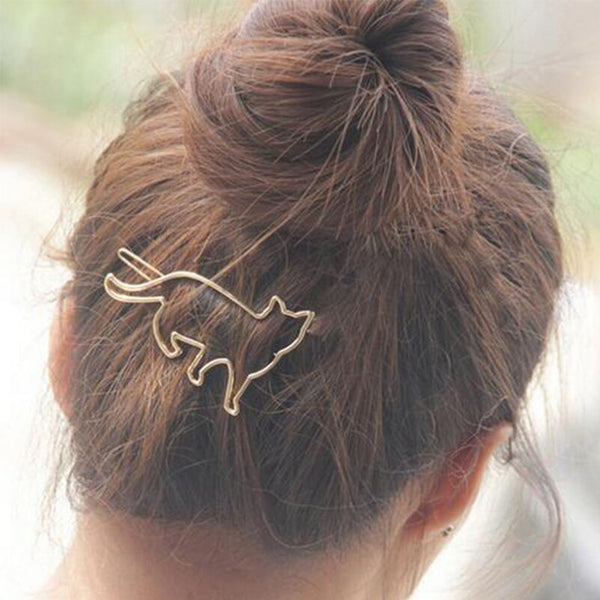 Cat Silhouette Hair Clip