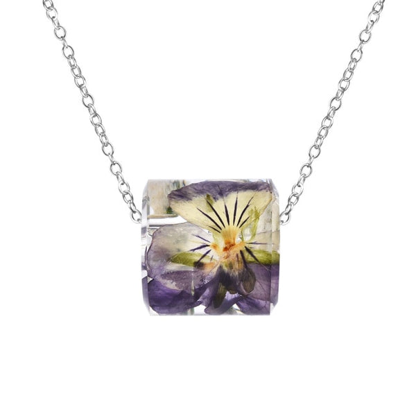 Transparent Flowers Necklace