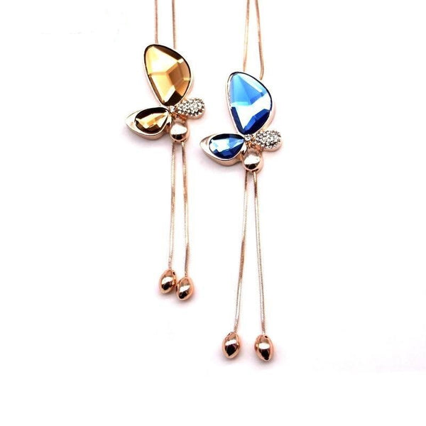 Butterfly Crystal Necklace