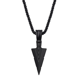 Black Arrowhead Necklace