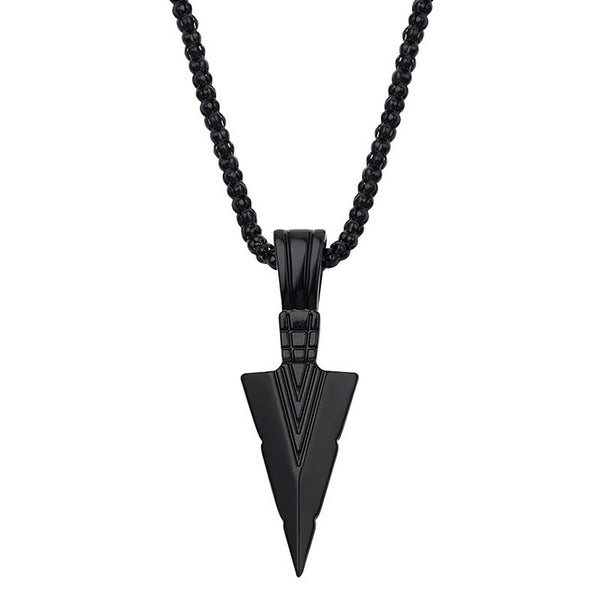 Black Arrowhead Necklace