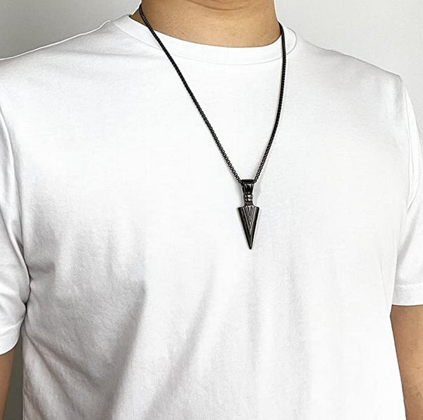 Black Arrowhead Necklace