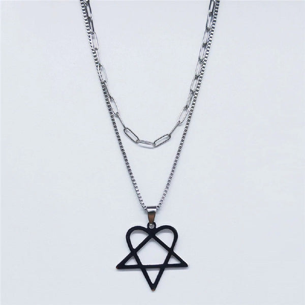 Heartagram Necklace