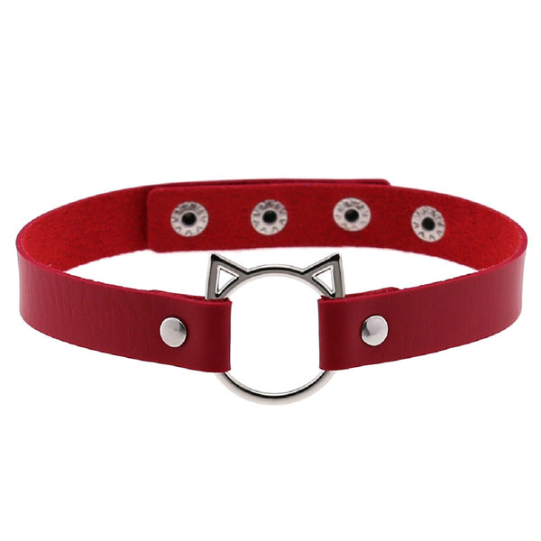 Pussycat Leather Choker