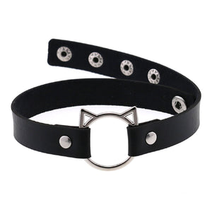 Pussycat Leather Choker