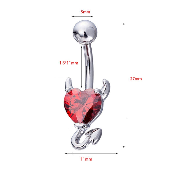 She-Devil Belly Button Ring