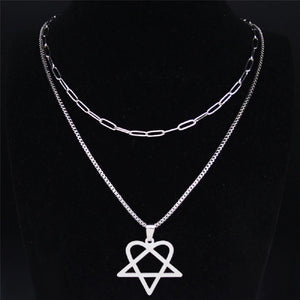 Heartagram Necklace