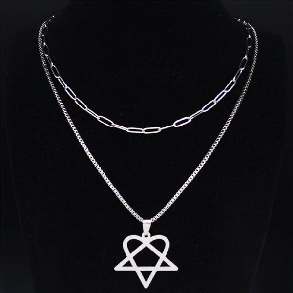 Heartagram Necklace