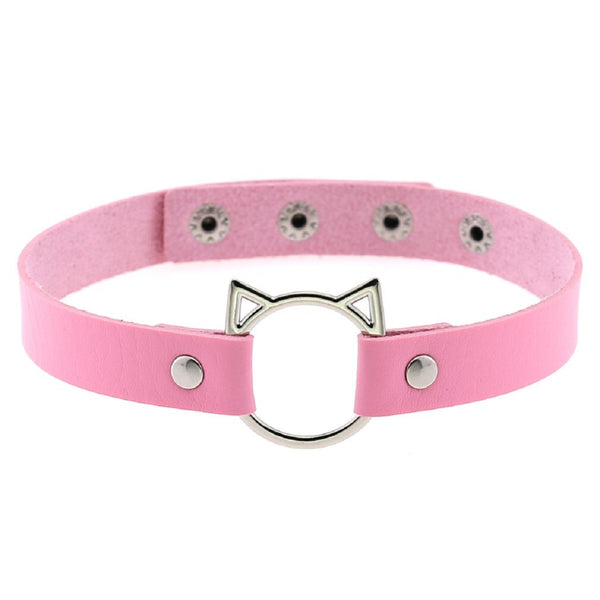 Pussycat Leather Choker