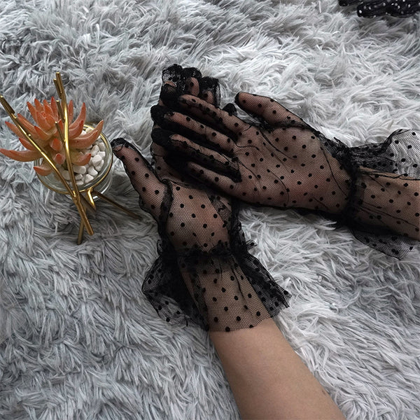 Sexy Dot Lace Gloves