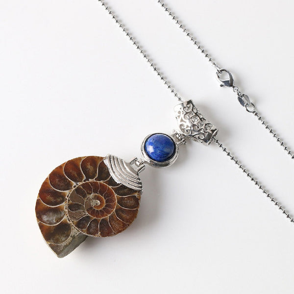 Ammonite Crystal Necklace