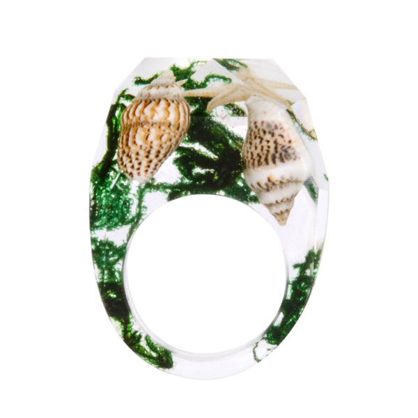 Transparent Flower Ring