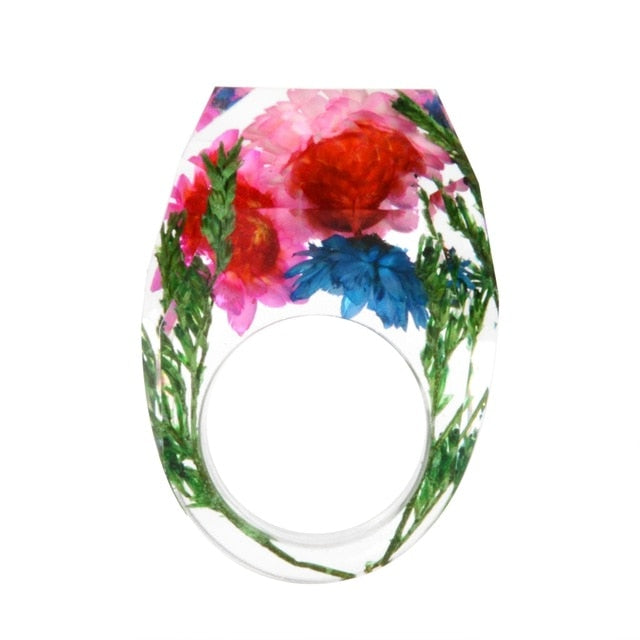 Transparent Flower Ring