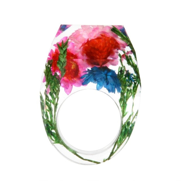 Transparent Flower Ring