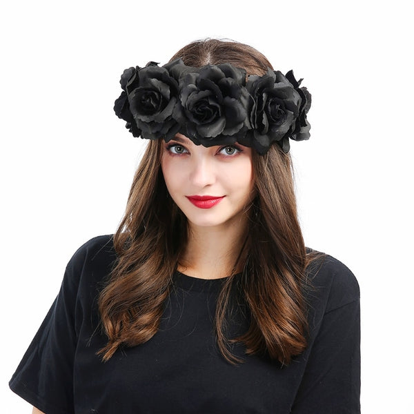 Black Roses Headband