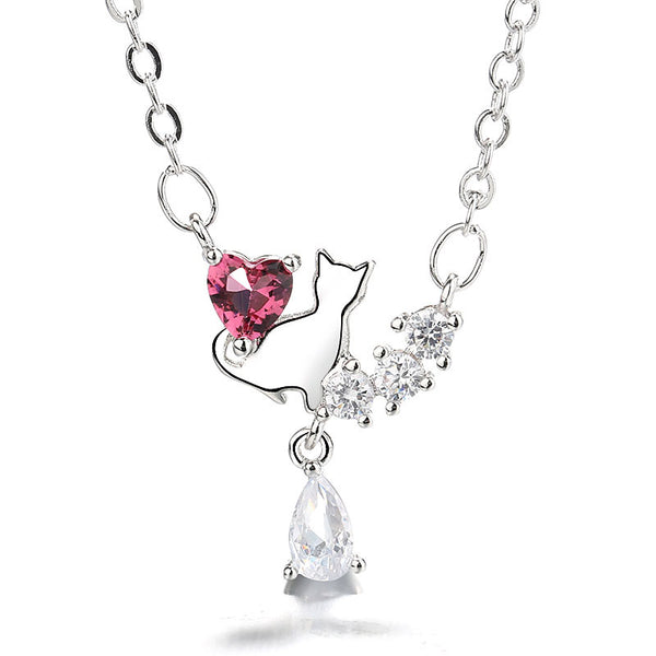 A Cat's Heart Necklace