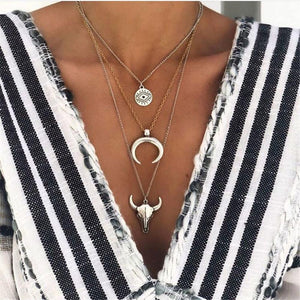 Bull Multilayer Necklace