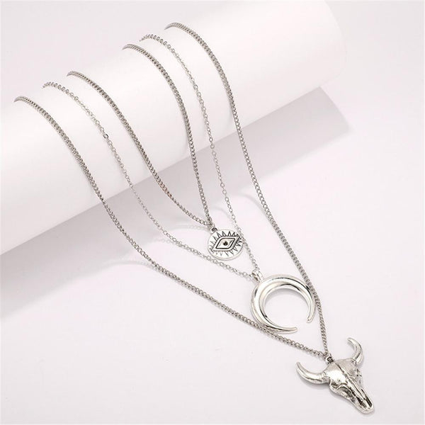 Bull Multilayer Necklace