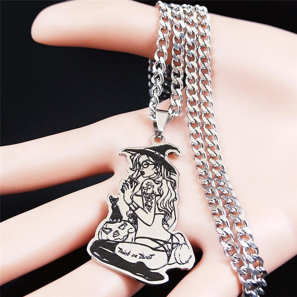 Sexy Halloween Witch Necklace