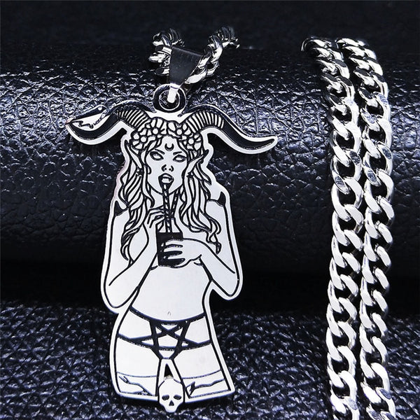 Sexy Horned Witch Necklace