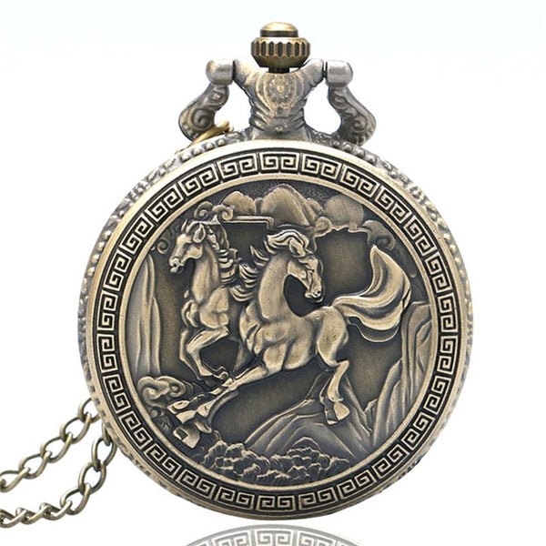 Horse Watch Necklace