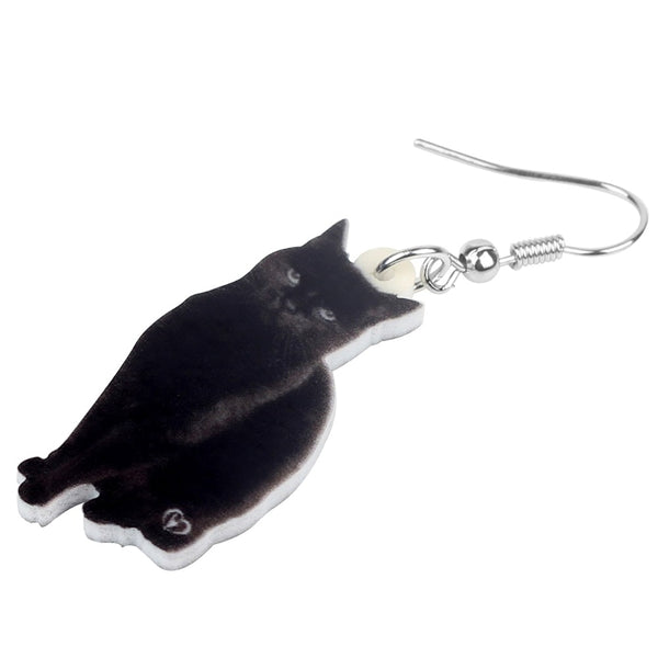 Black Cat Earrings