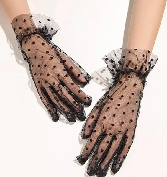 Sexy Dot Lace Gloves